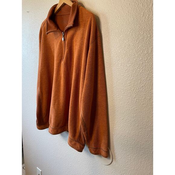 Tommy Bahama Denim Men’s Reversible Burnt Orange Half Zip Henley Sweater 3XL - Picture 13 of 13
